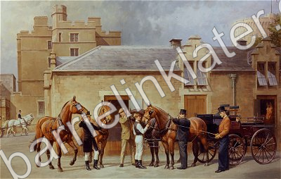 H.R.H The Duke of Edinburghs Dressage Carriage Team Putting To at Windsor Castle Mews. 
- Shown by kind permission of H.R.H The Duke of Edinburgh